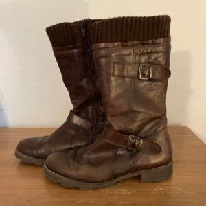 Eric Michael leather, fleece lined boots Sz40, Women's 9.5-10